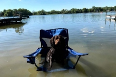 Tia McDiver at the lake